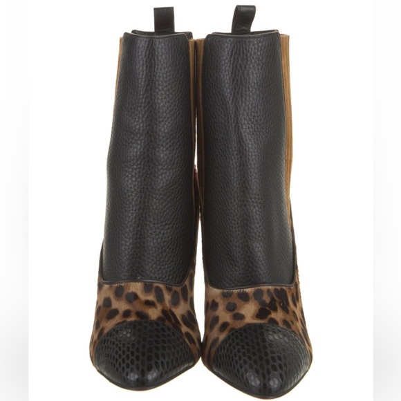 Christian Louboutin Leather and Suede Boots - Picture 2 of 5